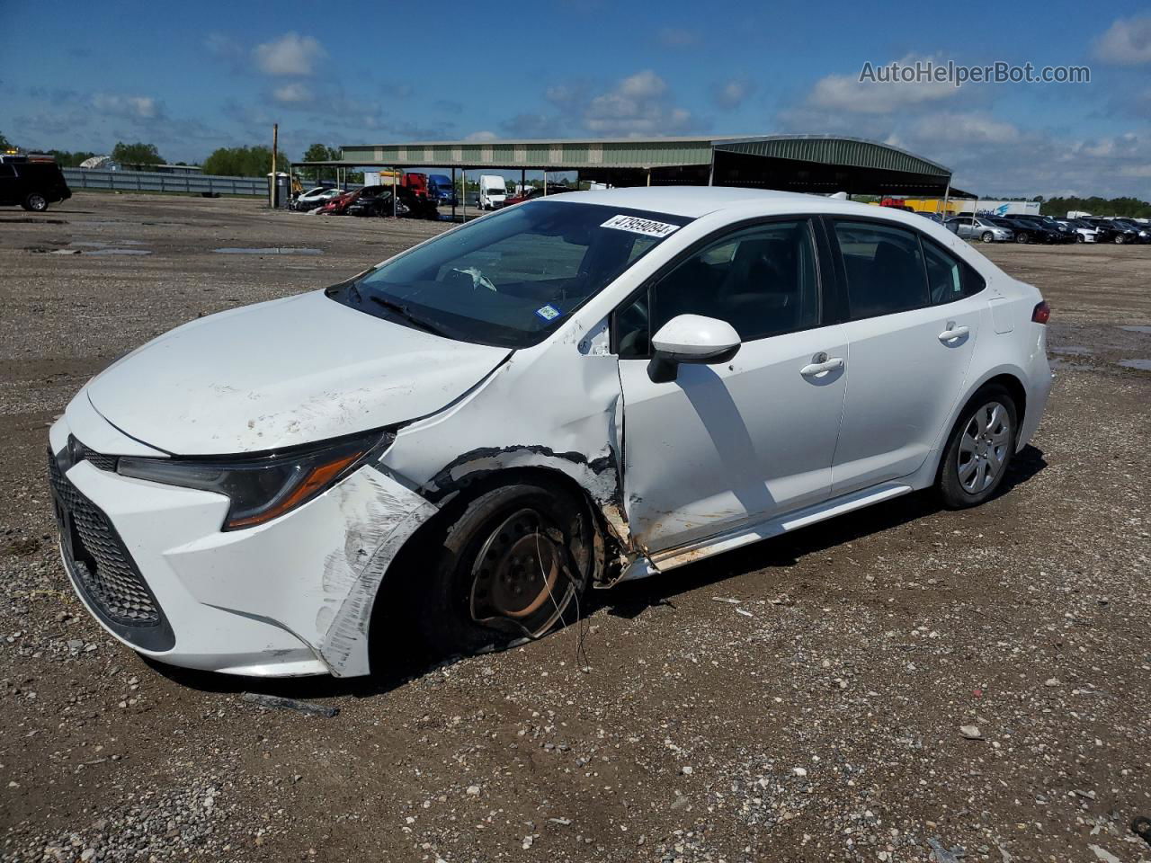 2021 Toyota Corolla Le Белый vin: 5YFEPMAE8MP222090