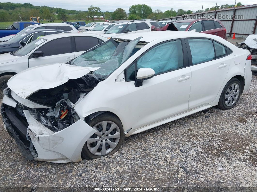 2021 Toyota Corolla Le White vin: 5YFEPMAE8MP243859