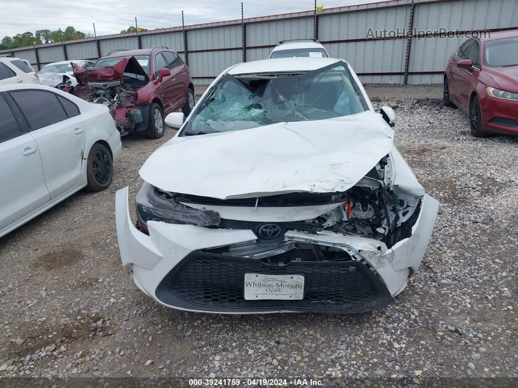 2021 Toyota Corolla Le White vin: 5YFEPMAE8MP243859