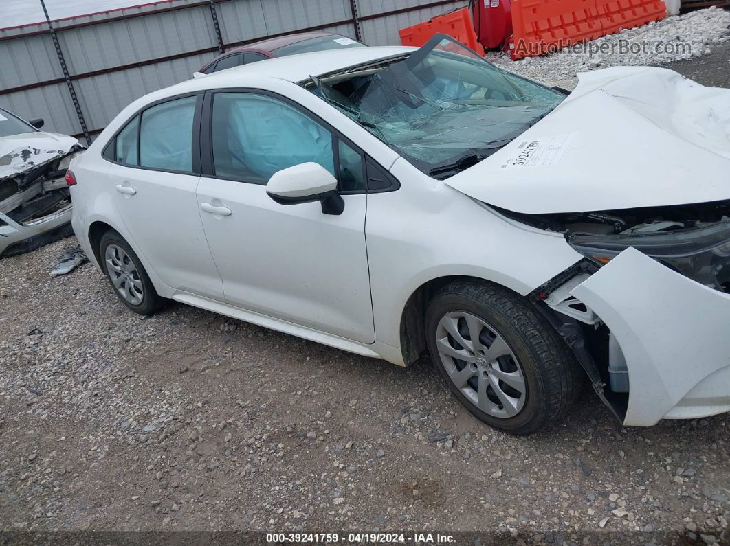 2021 Toyota Corolla Le White vin: 5YFEPMAE8MP243859