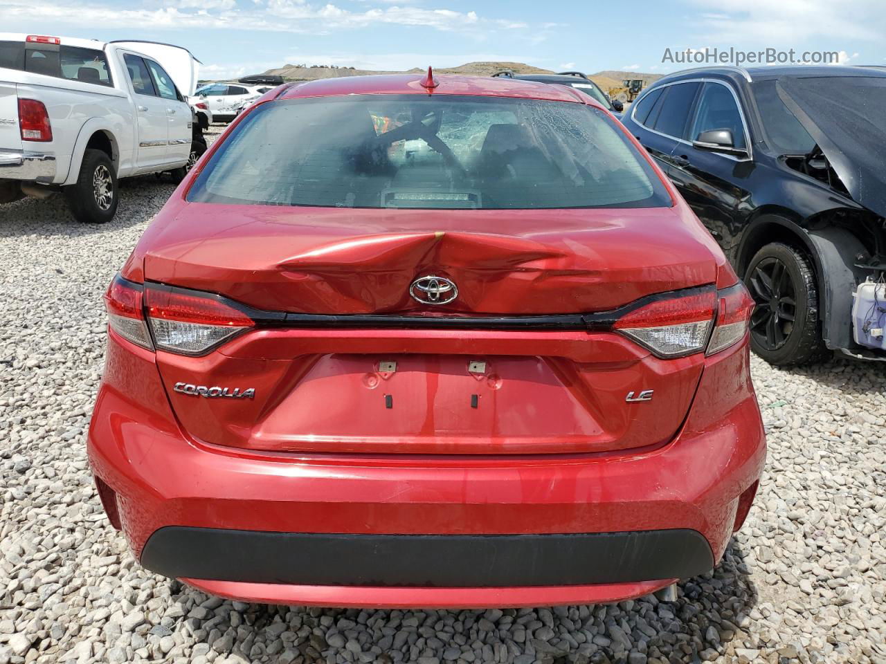 2021 Toyota Corolla Le Red vin: 5YFEPMAE8MP249693