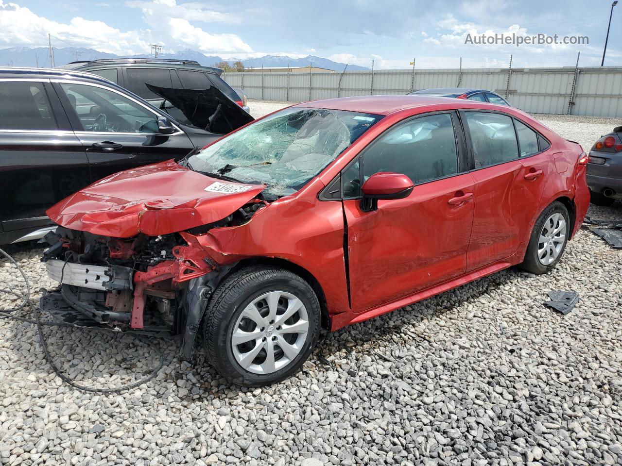 2021 Toyota Corolla Le Red vin: 5YFEPMAE8MP249693