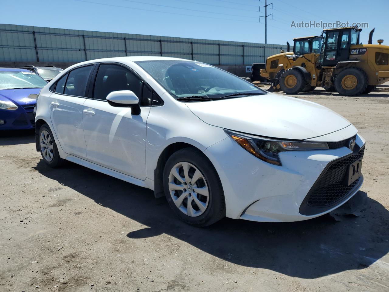 2021 Toyota Corolla Le White vin: 5YFEPMAE9MP148582