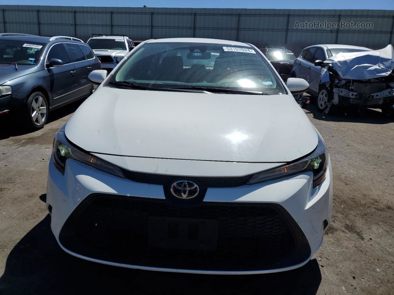 2021 Toyota Corolla Le White vin: 5YFEPMAE9MP148582