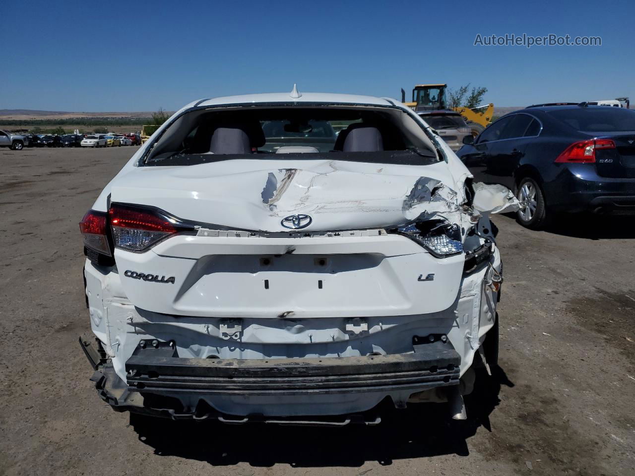 2021 Toyota Corolla Le White vin: 5YFEPMAE9MP148582