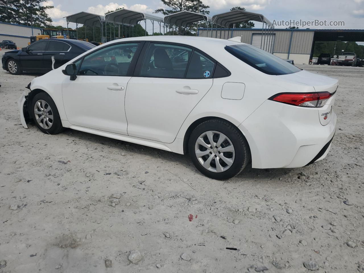 2021 Toyota Corolla Le White vin: 5YFEPMAE9MP157072