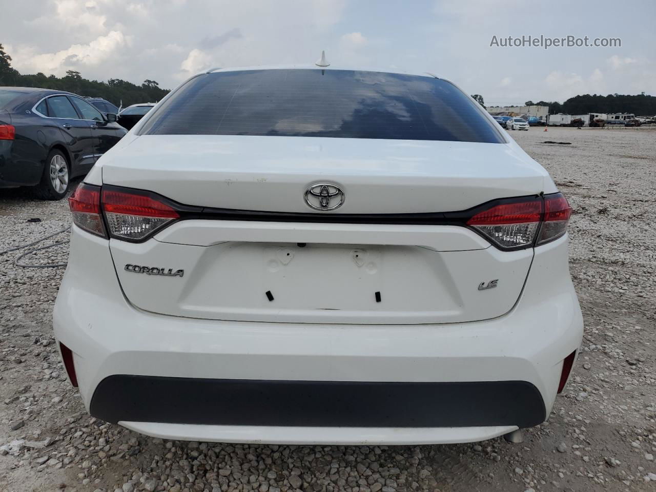 2021 Toyota Corolla Le White vin: 5YFEPMAE9MP158142