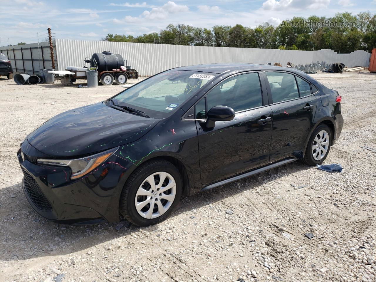 2021 Toyota Corolla Le Black vin: 5YFEPMAE9MP190394