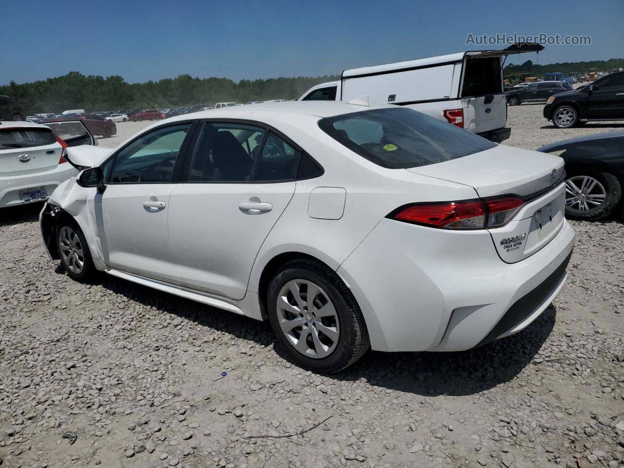 2021 Toyota Corolla Le White vin: 5YFEPMAE9MP234846