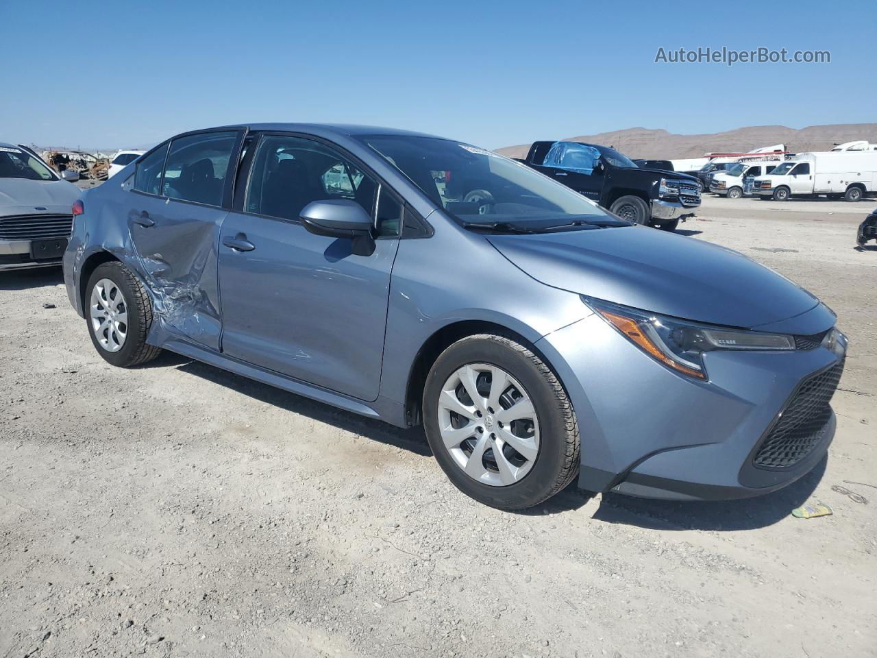 2021 Toyota Corolla Le Blue vin: 5YFEPMAE9MP247046