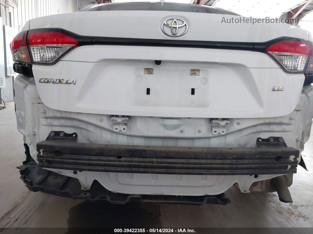 2021 Toyota Corolla Le White vin: 5YFEPMAE9MP256636