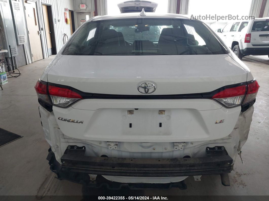 2021 Toyota Corolla Le White vin: 5YFEPMAE9MP256636