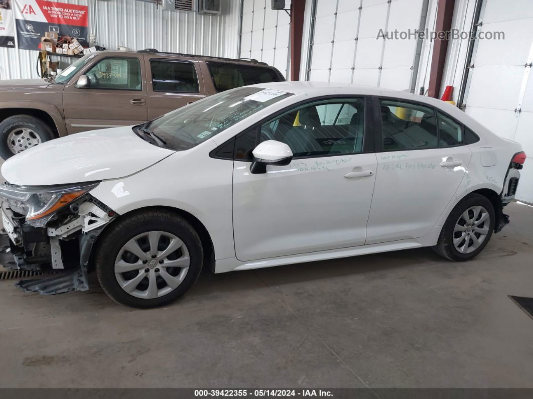 2021 Toyota Corolla Le White vin: 5YFEPMAE9MP256636