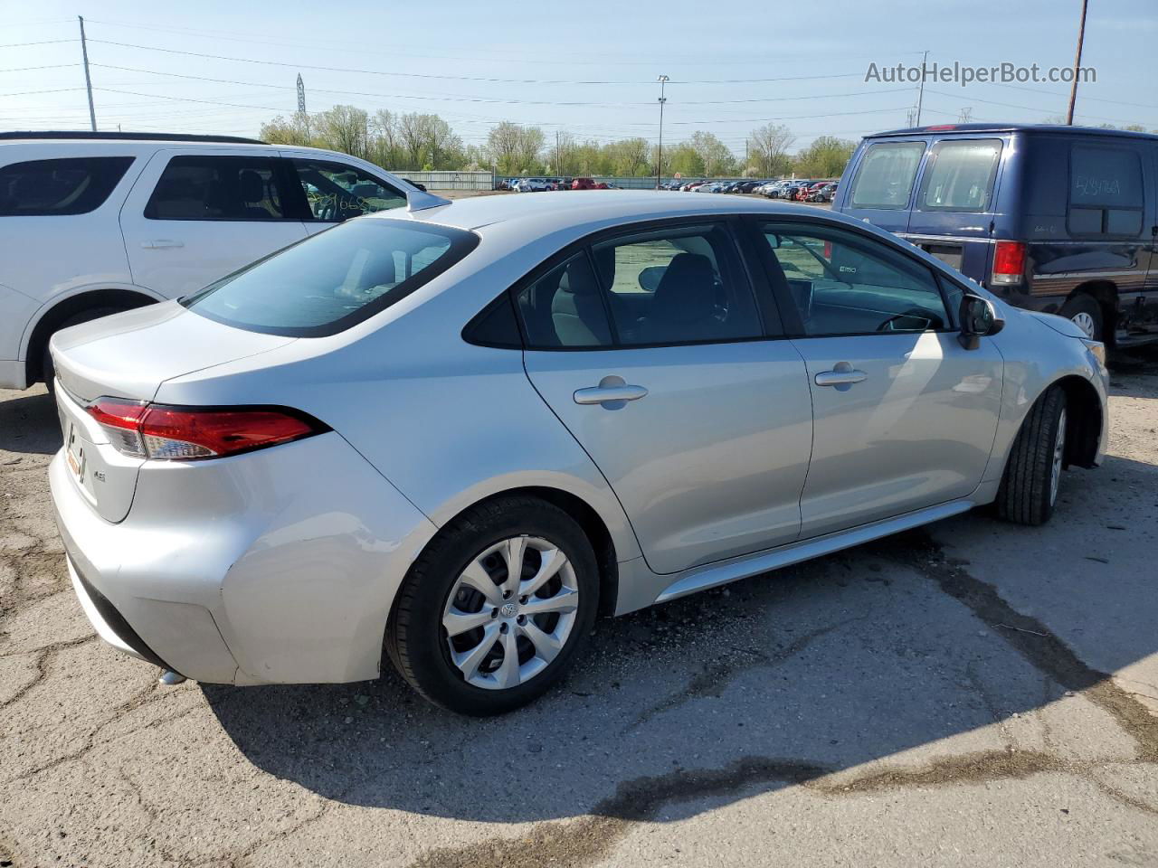 2021 Toyota Corolla Le Silver vin: 5YFEPMAEXMP158375