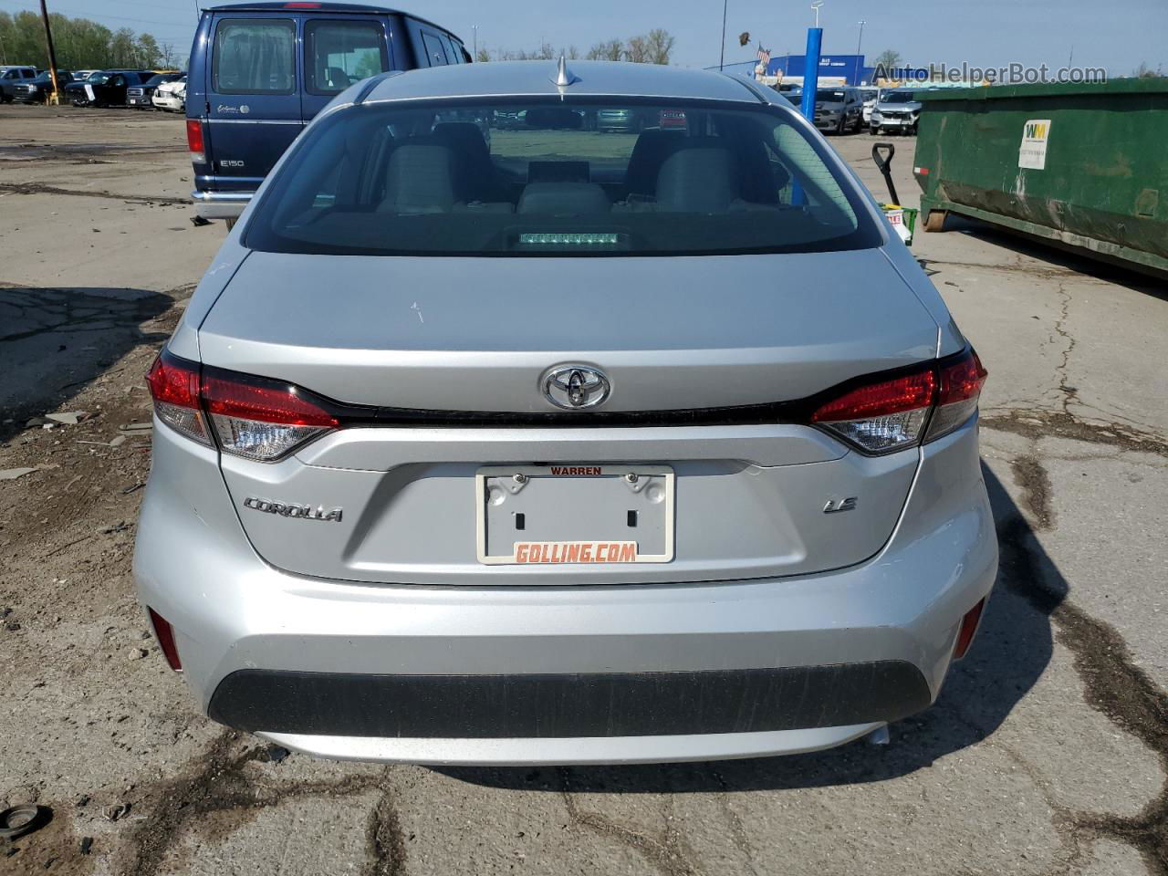 2021 Toyota Corolla Le Silver vin: 5YFEPMAEXMP158375