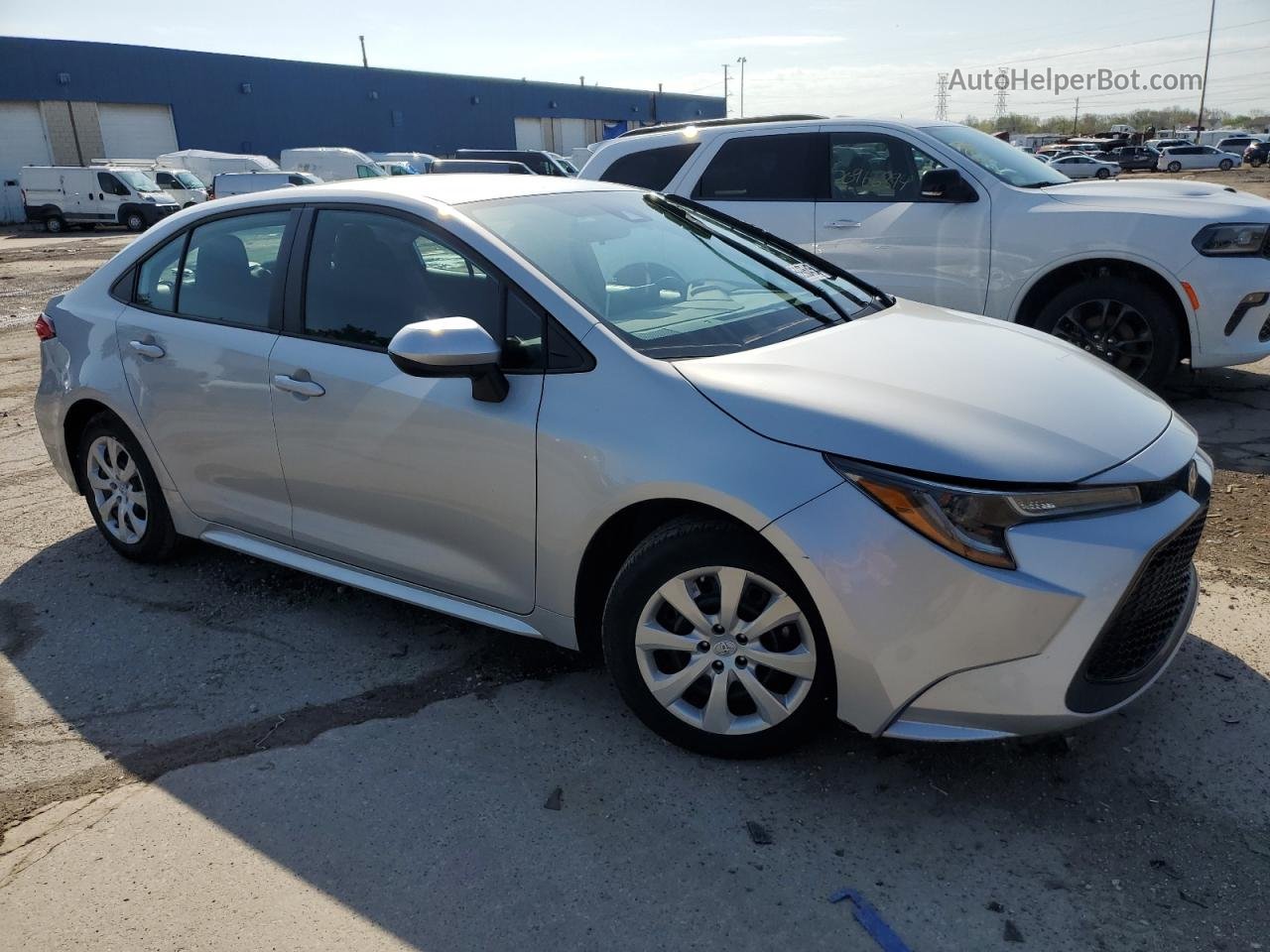 2021 Toyota Corolla Le Silver vin: 5YFEPMAEXMP158375