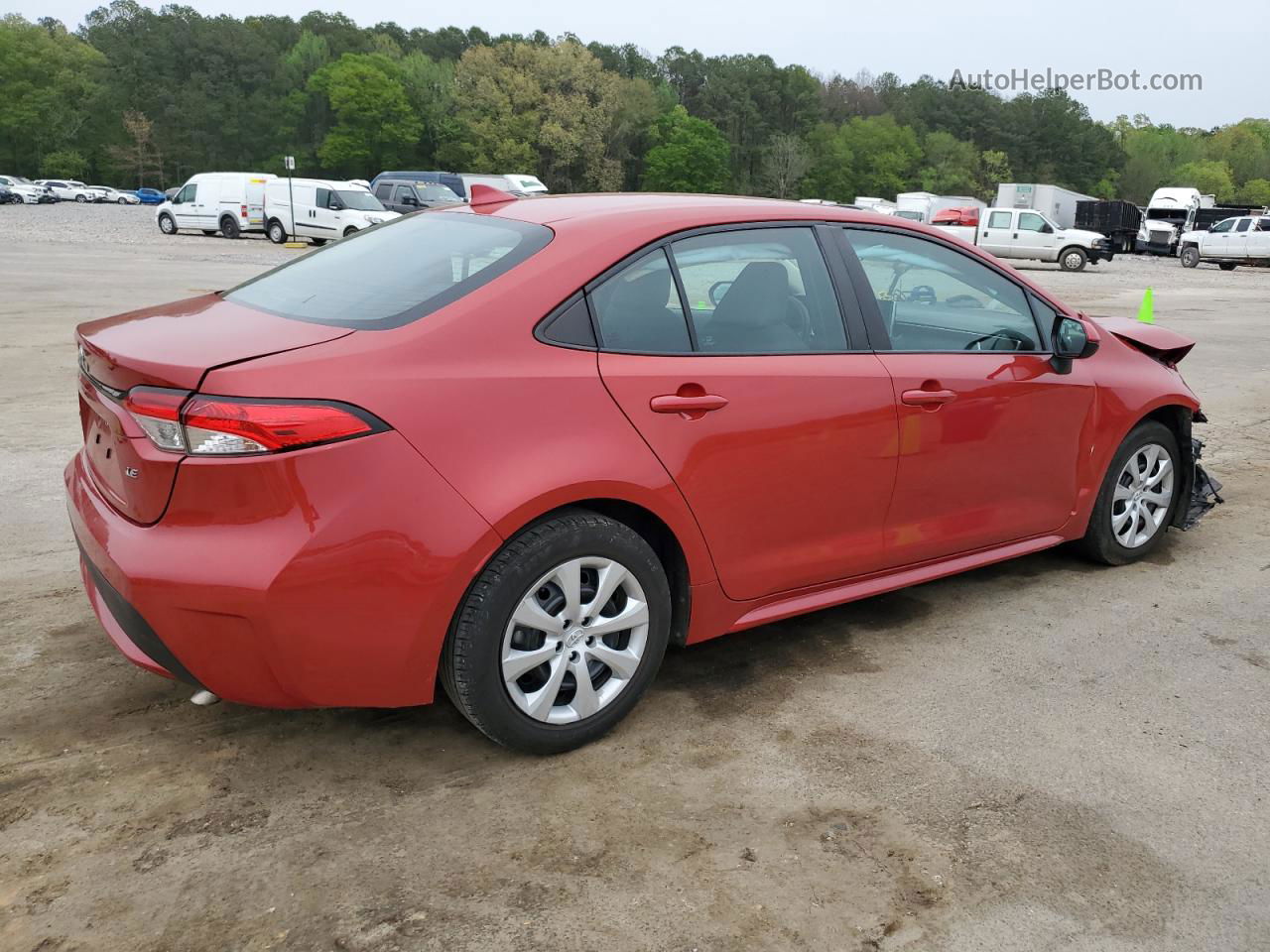 2021 Toyota Corolla Le Red vin: 5YFEPMAEXMP166850