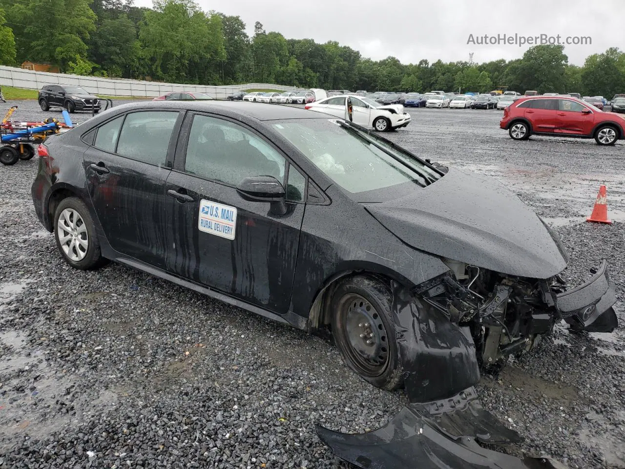 2021 Toyota Corolla Le Черный vin: 5YFEPMAEXMP167626