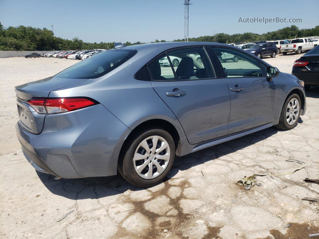 2021 Toyota Corolla Le Blue vin: 5YFEPMAEXMP177413