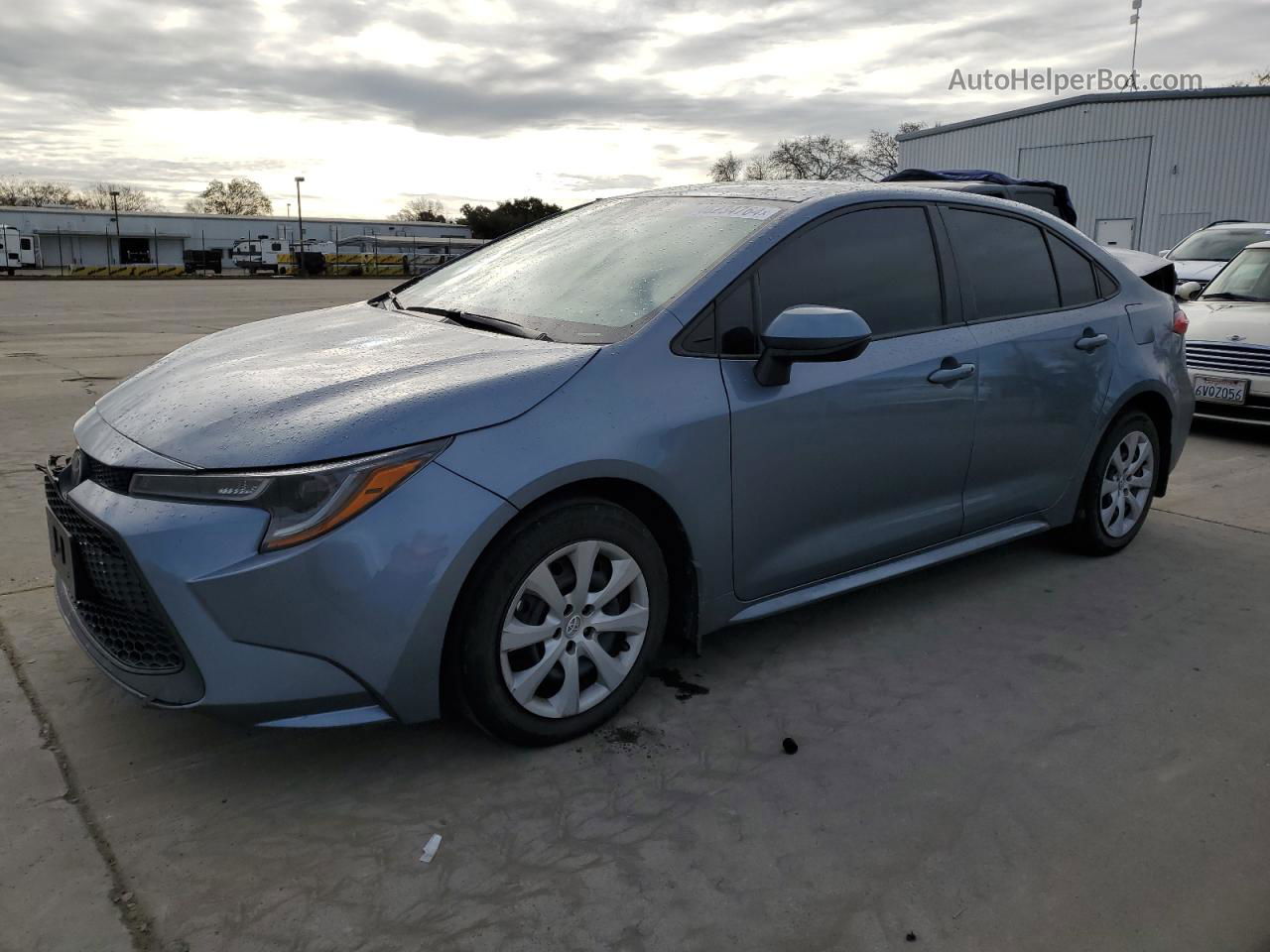 2021 Toyota Corolla Le Blue vin: 5YFEPMAEXMP195877