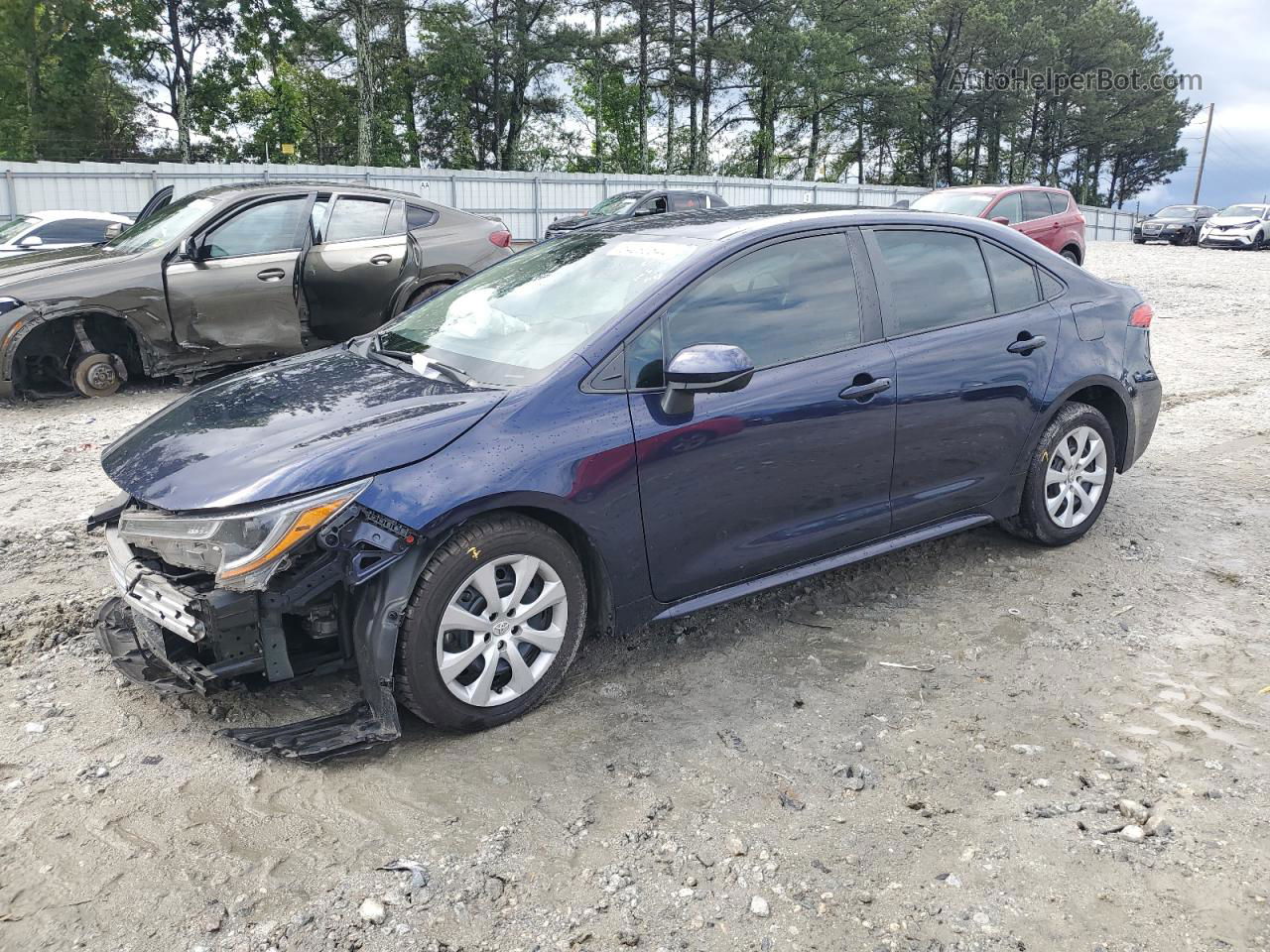 2021 Toyota Corolla Le Blue vin: 5YFEPMAEXMP202987