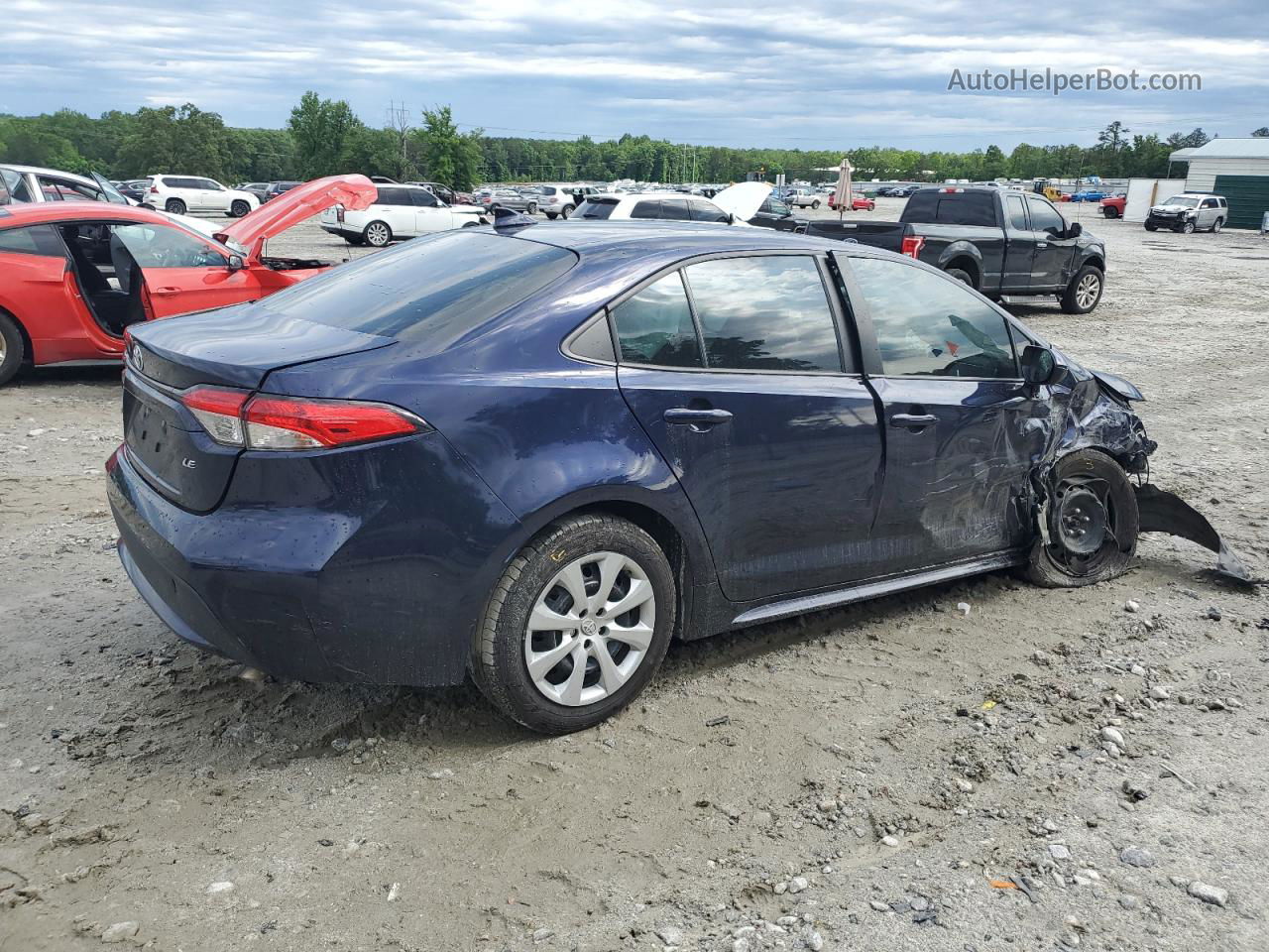 2021 Toyota Corolla Le Blue vin: 5YFEPMAEXMP202987