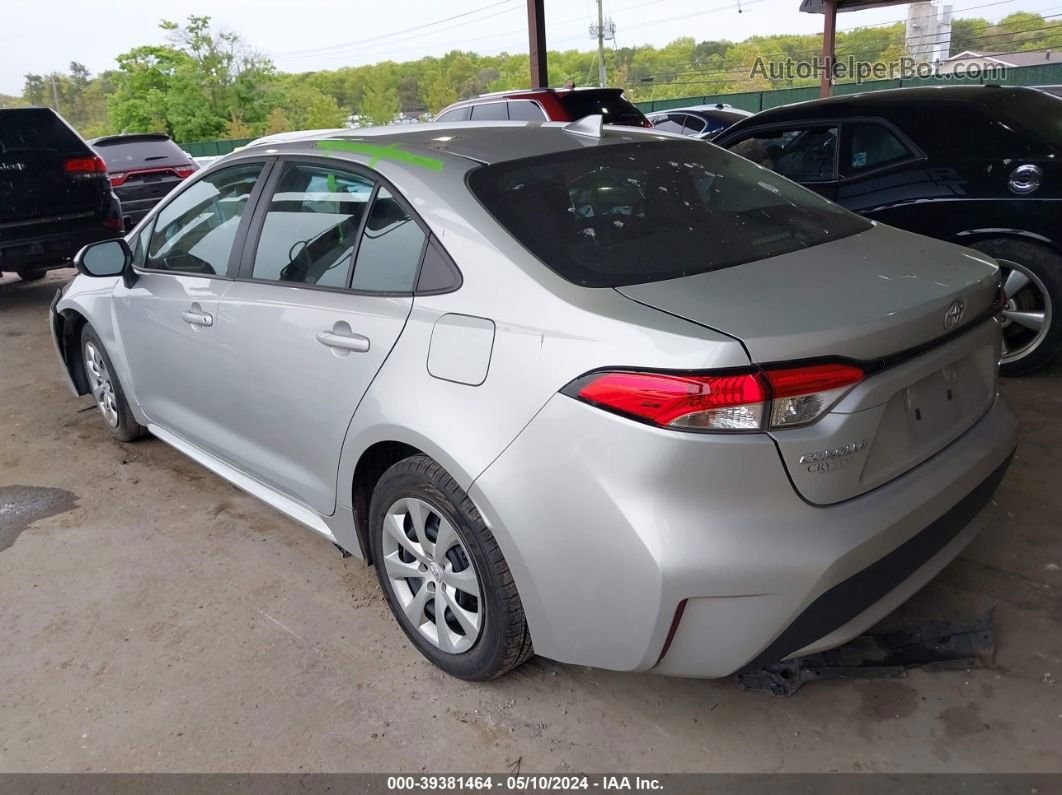 2021 Toyota Corolla Le Silver vin: 5YFEPMAEXMP212564