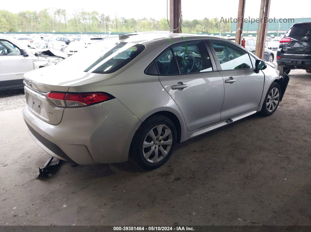 2021 Toyota Corolla Le Silver vin: 5YFEPMAEXMP212564