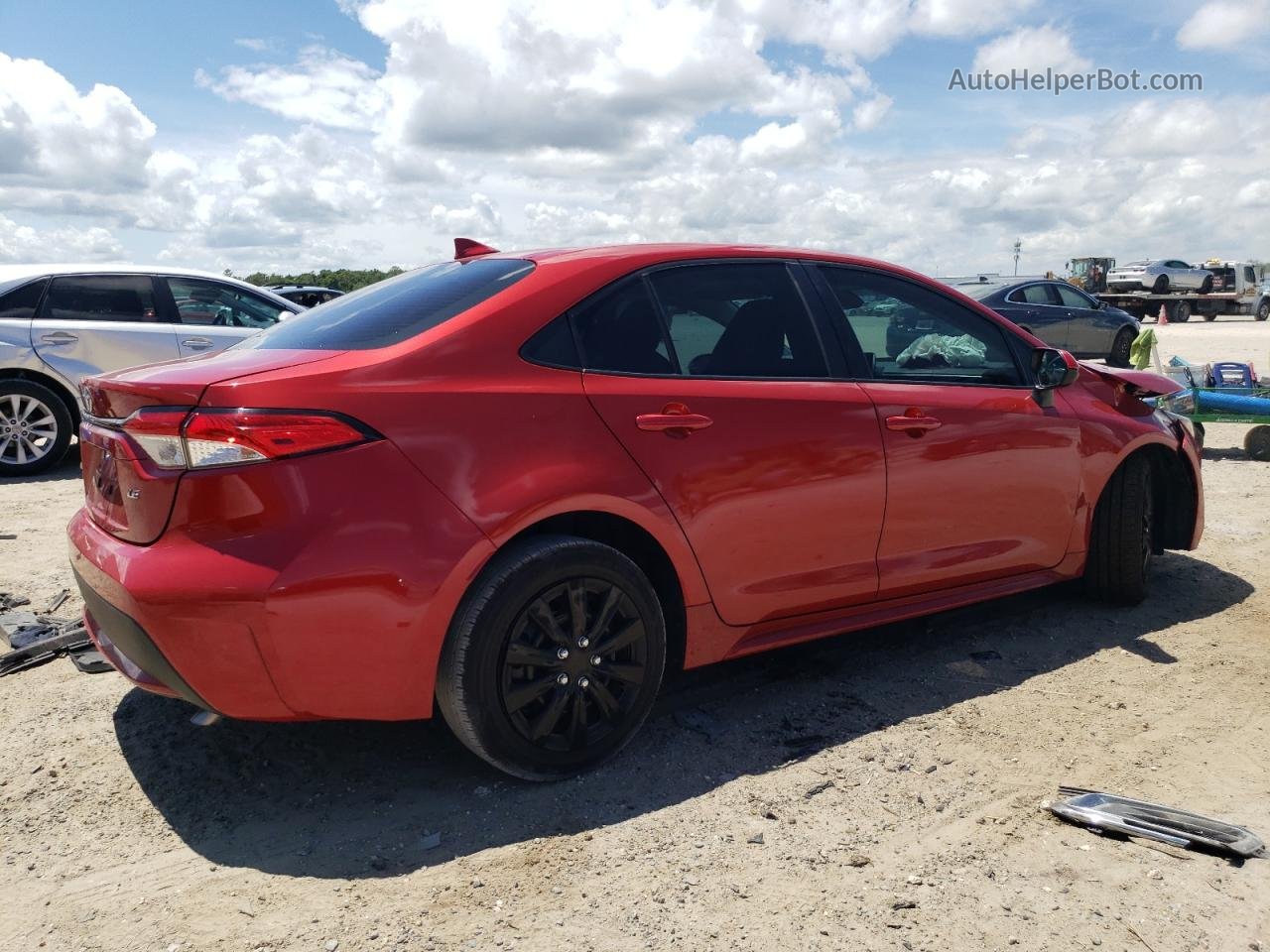 2021 Toyota Corolla Le Red vin: 5YFEPMAEXMP232636