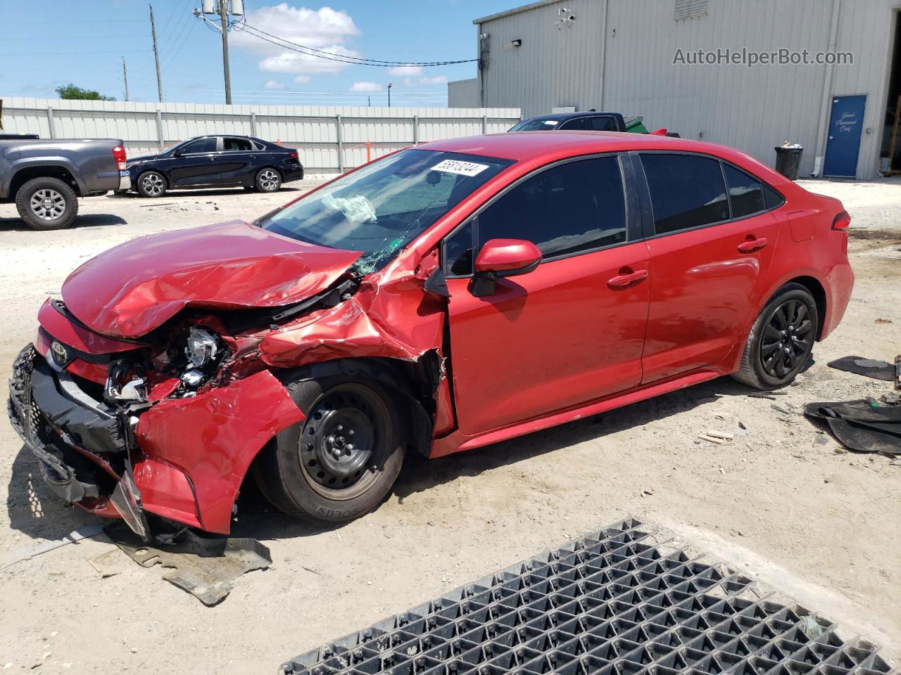 2021 Toyota Corolla Le Red vin: 5YFEPMAEXMP232636