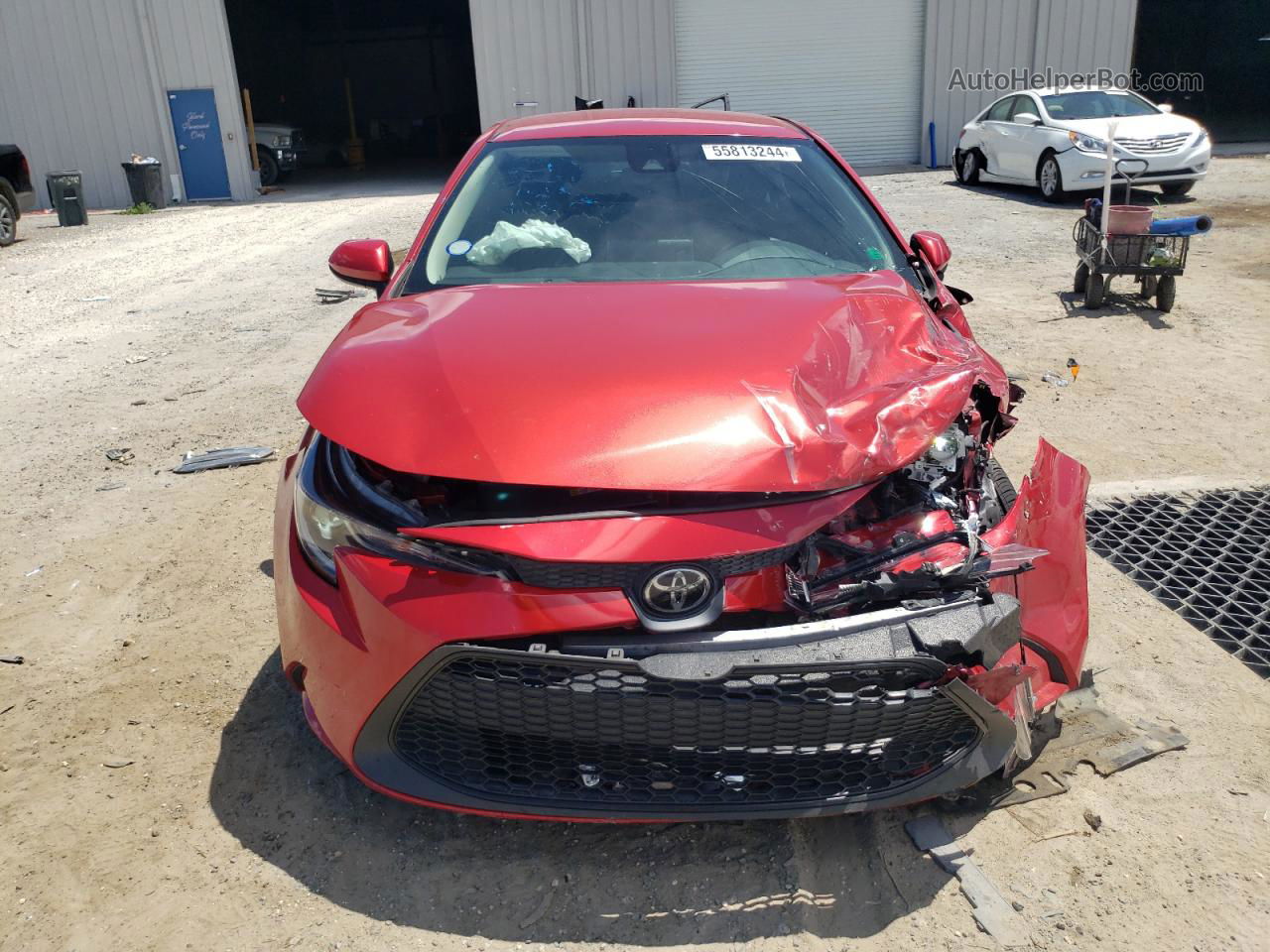 2021 Toyota Corolla Le Red vin: 5YFEPMAEXMP232636