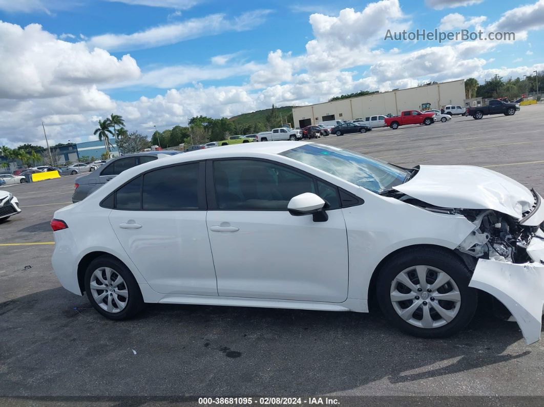 2021 Toyota Corolla Le White vin: 5YFEPMAEXMP235651