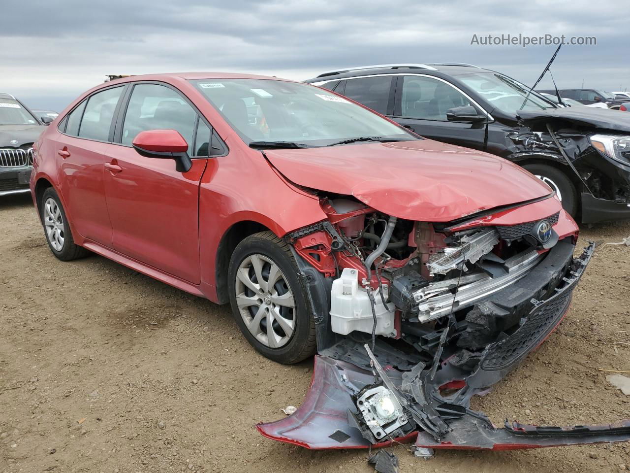 2021 Toyota Corolla Le Red vin: 5YFEPMAEXMP244186