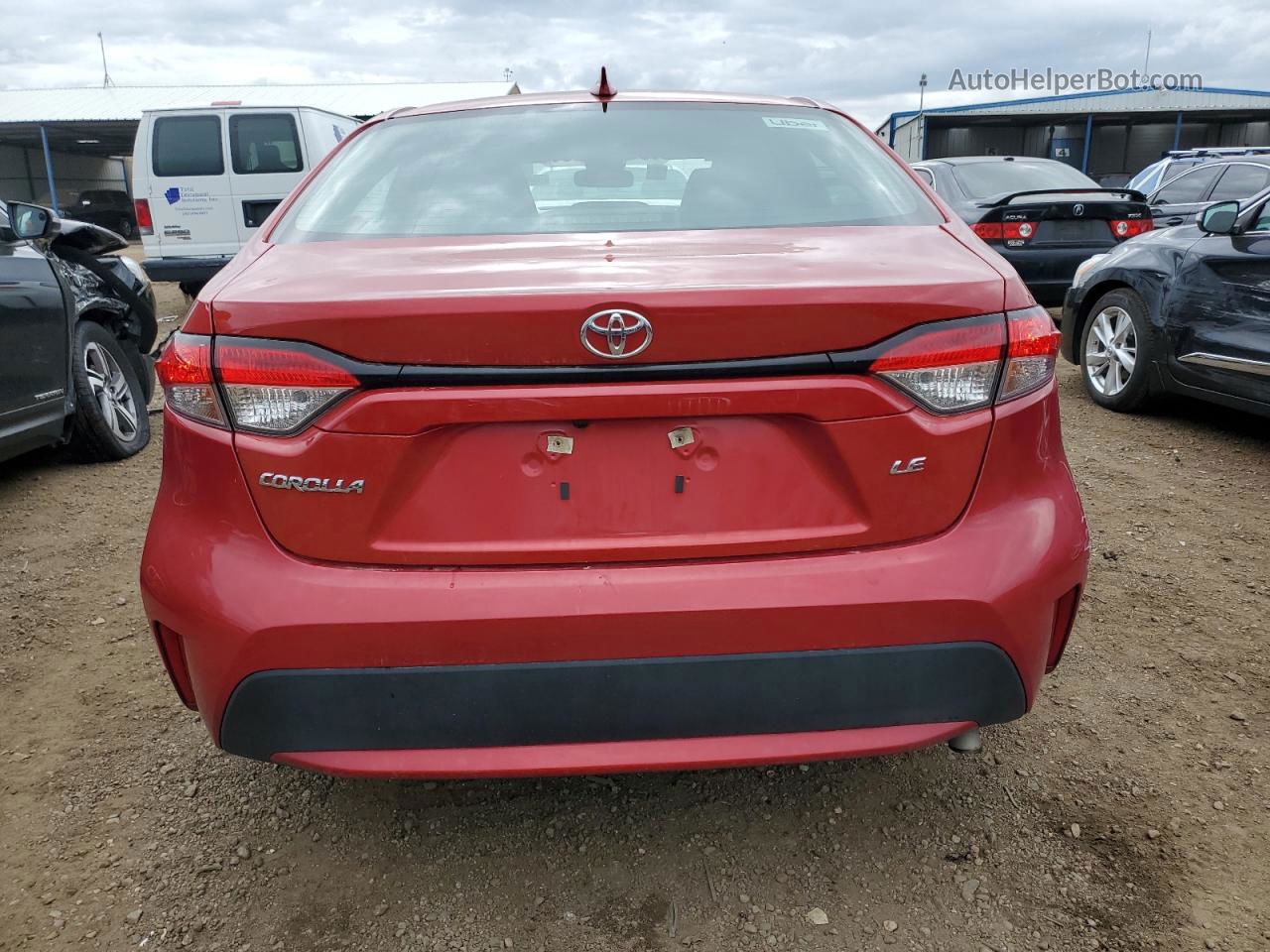 2021 Toyota Corolla Le Red vin: 5YFEPMAEXMP244186