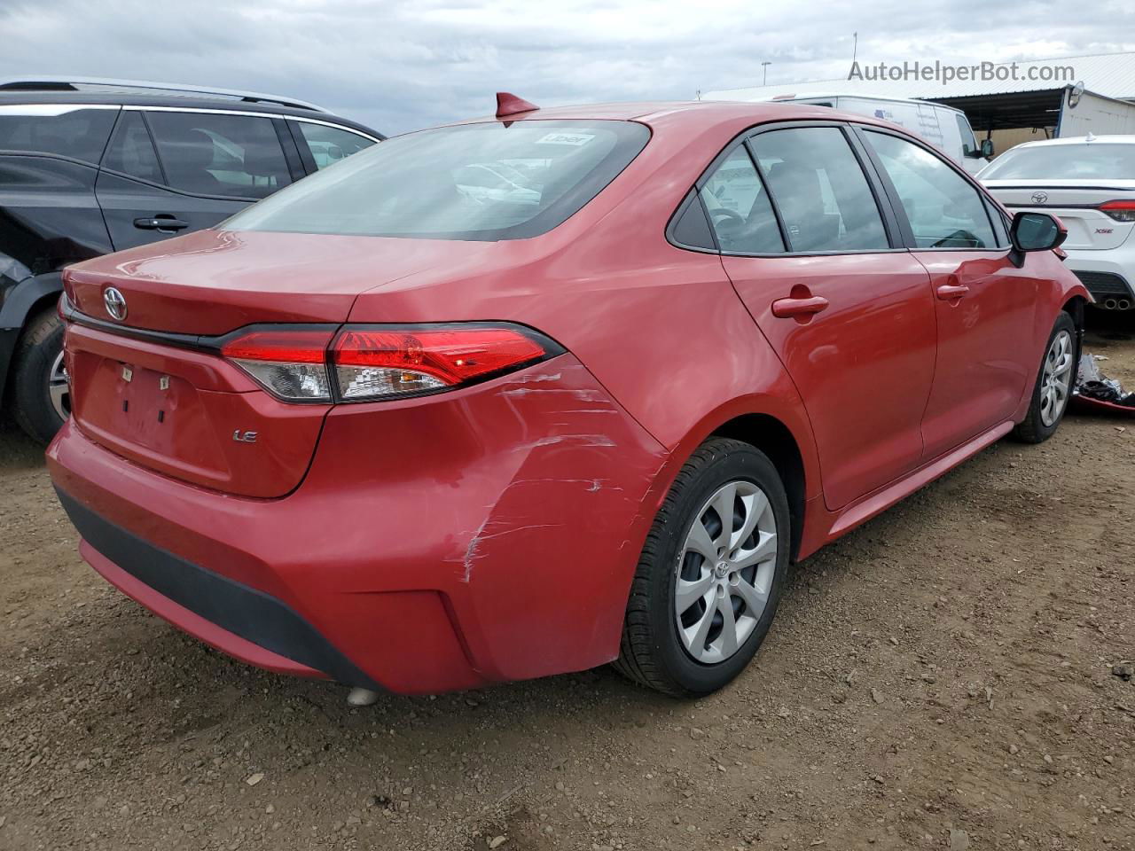 2021 Toyota Corolla Le Red vin: 5YFEPMAEXMP244186