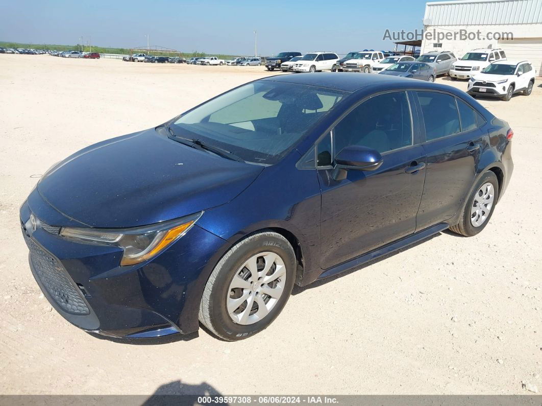 2020 Toyota Corolla Le Blue vin: 5YFEPRAE0LP074058