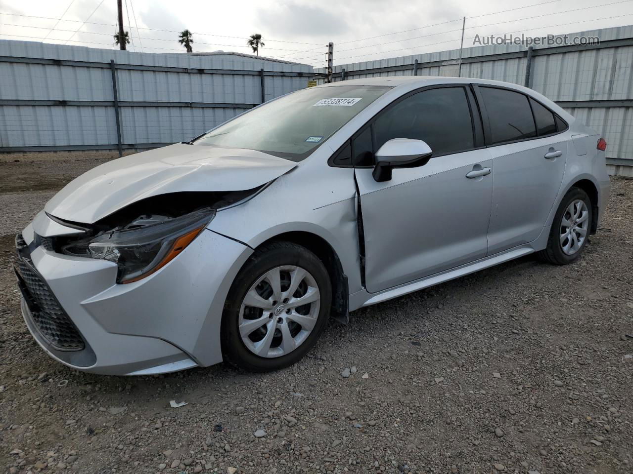 2020 Toyota Corolla Le Silver vin: 5YFEPRAE0LP082953