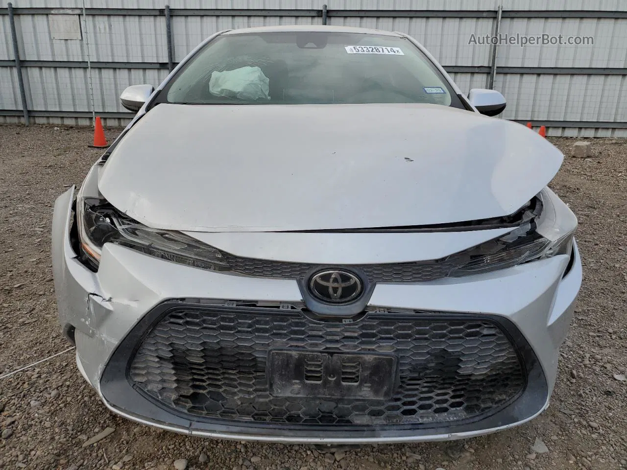 2020 Toyota Corolla Le Silver vin: 5YFEPRAE0LP082953