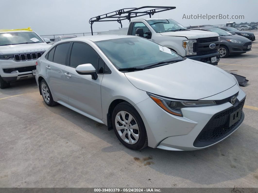 2020 Toyota Corolla Le Silver vin: 5YFEPRAE0LP100044