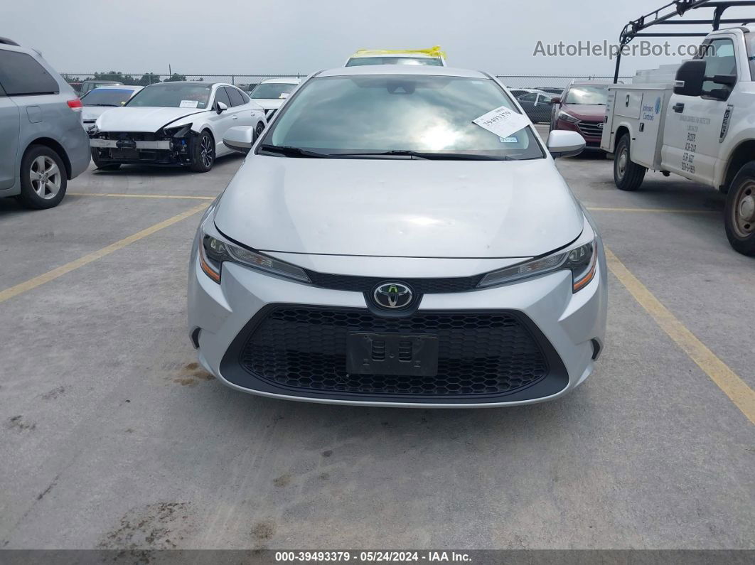 2020 Toyota Corolla Le Silver vin: 5YFEPRAE0LP100044