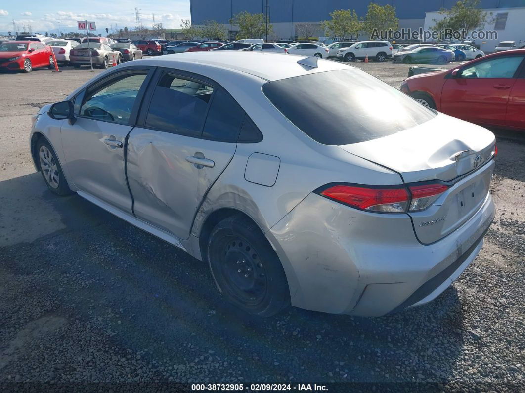 2020 Toyota Corolla Le Silver vin: 5YFEPRAE0LP132394