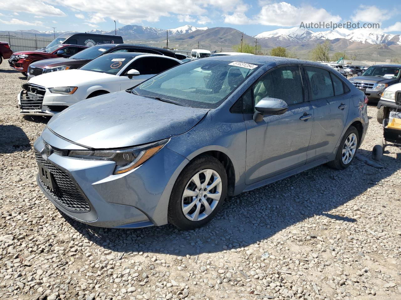 2020 Toyota Corolla Le Blue vin: 5YFEPRAE1LP020705