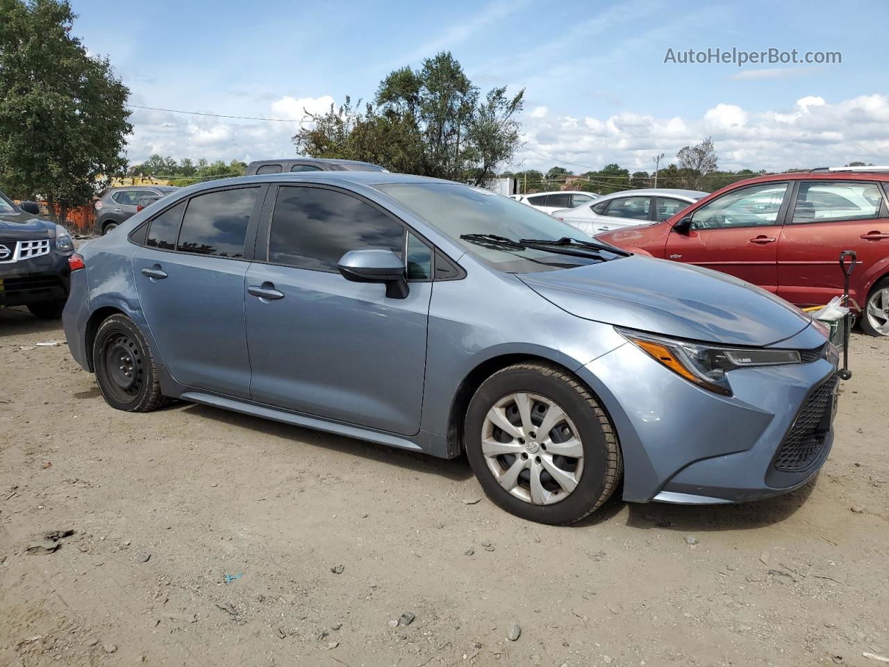 2020 Toyota Corolla Le Blue vin: 5YFEPRAE1LP032255