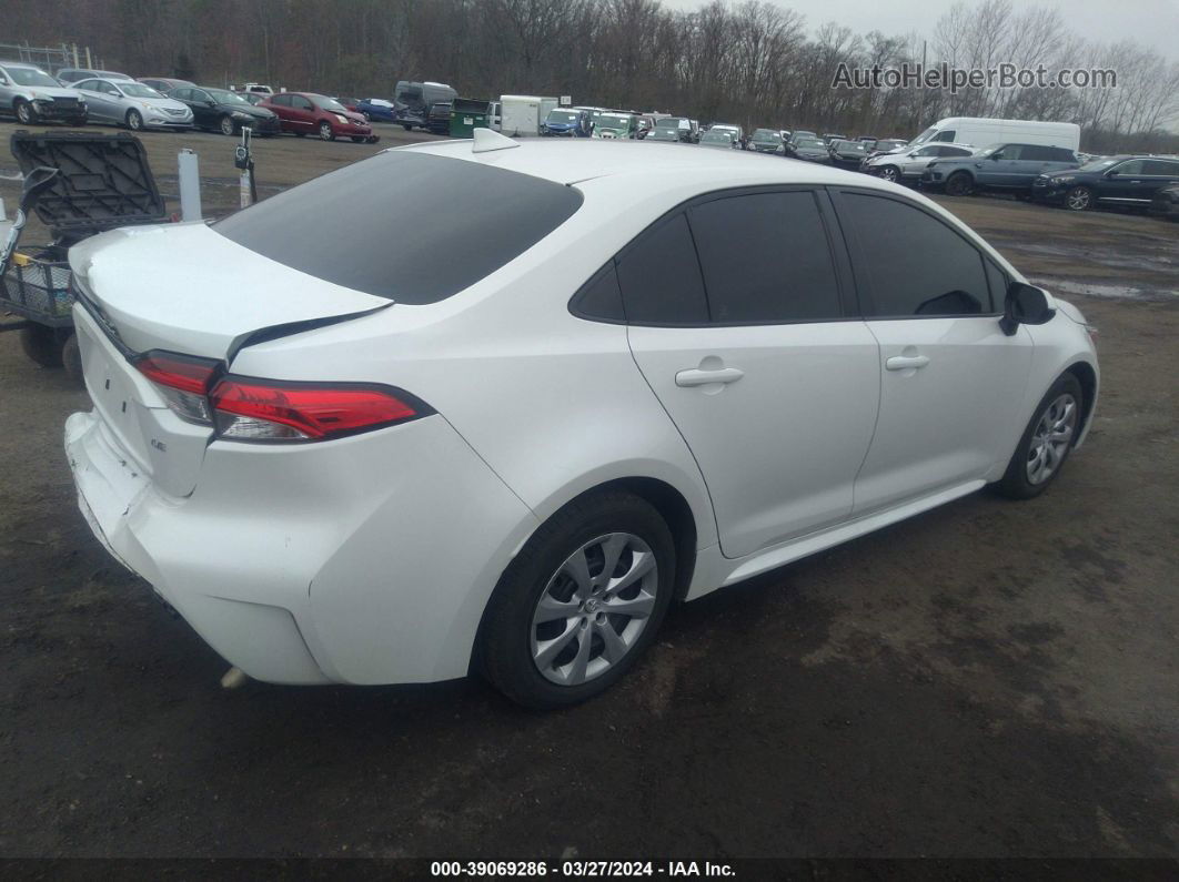 2020 Toyota Corolla Le White vin: 5YFEPRAE2LP001130