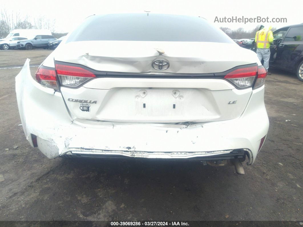 2020 Toyota Corolla Le White vin: 5YFEPRAE2LP001130