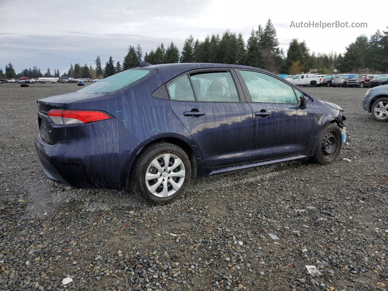 2020 Toyota Corolla Le Blue vin: 5YFEPRAE2LP091377