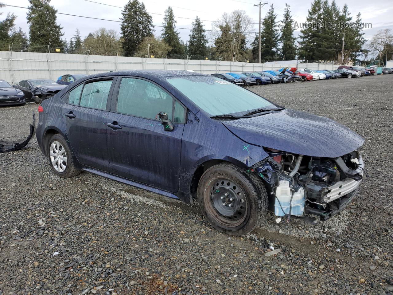 2020 Toyota Corolla Le Blue vin: 5YFEPRAE2LP091377