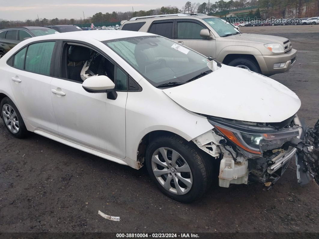 2020 Toyota Corolla Le White vin: 5YFEPRAE2LP117850