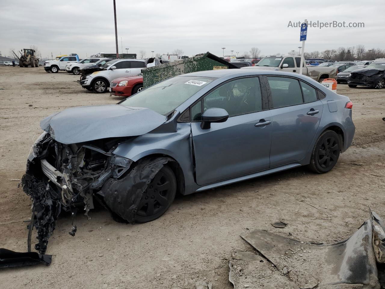 2020 Toyota Corolla Le Синий vin: 5YFEPRAE3LP026795