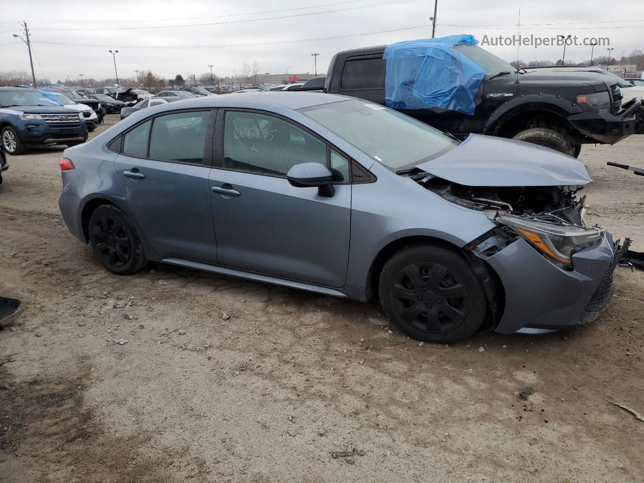 2020 Toyota Corolla Le Синий vin: 5YFEPRAE3LP026795